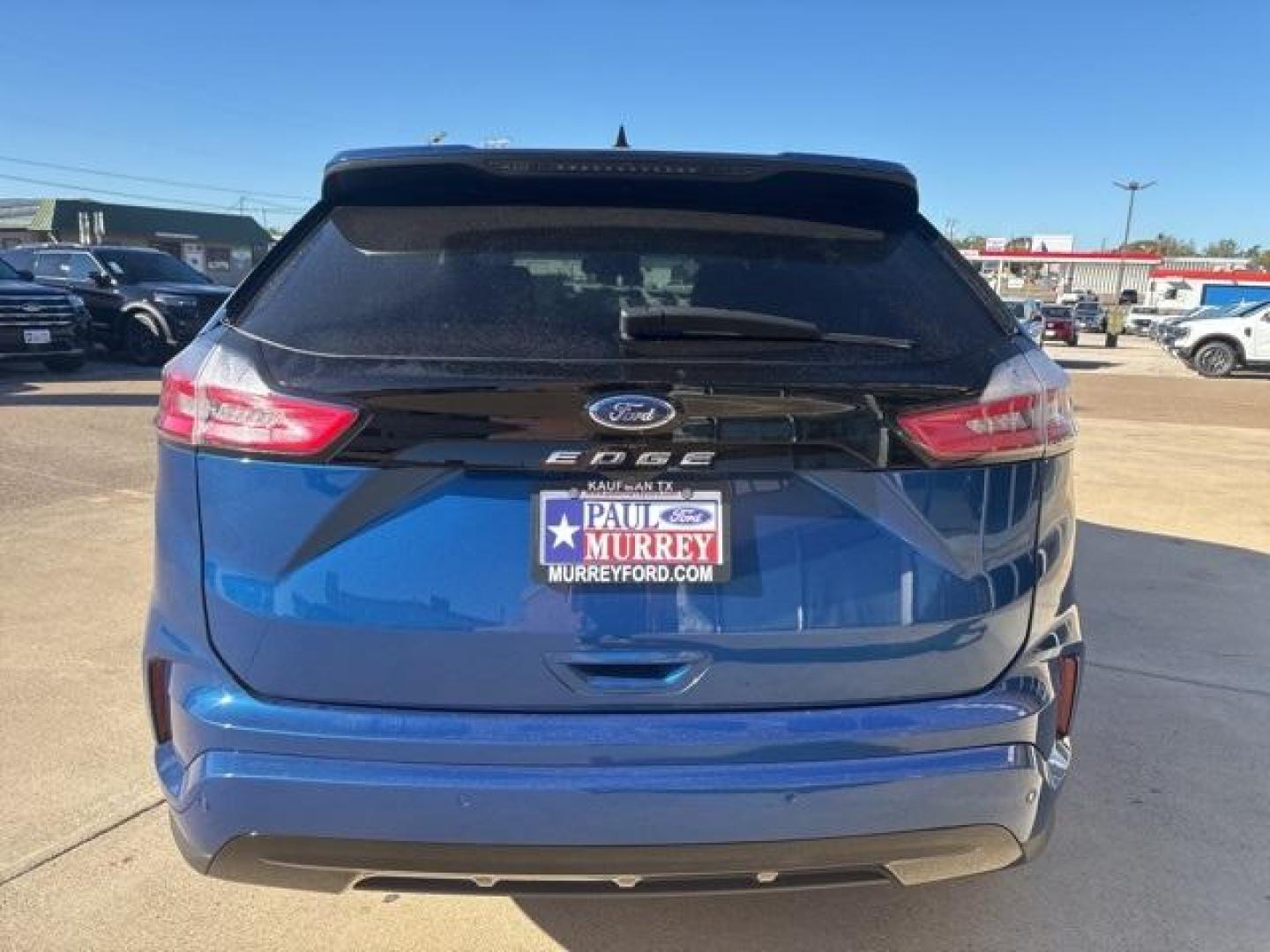 2024 Blue Metallic /Ebony Ford Edge ST Line (2FMPK4J93RB) with an EcoBoost 2.0L I4 GTDi DOHC Turbocharged VCT engine, Automatic transmission, located at 1105 E Mulberry, Kaufman, TX, 75142, (972) 962-2151, 32.589550, -96.300926 - Blue Metallic 2024 Ford Edge 4D Sport Utility ST Line AWD 8-Speed Automatic EcoBoost 2.0L I4 GTDi DOHC Turbocharged VCT AWD.<br><br><br>21/28 City/Highway MPG<br><br><br>Please call Paul Murrey Ford Inc. In Kaufman Texas A Family Dealership Since 1952 Serving the Dallas Fort Worth and East Texas are - Photo#3