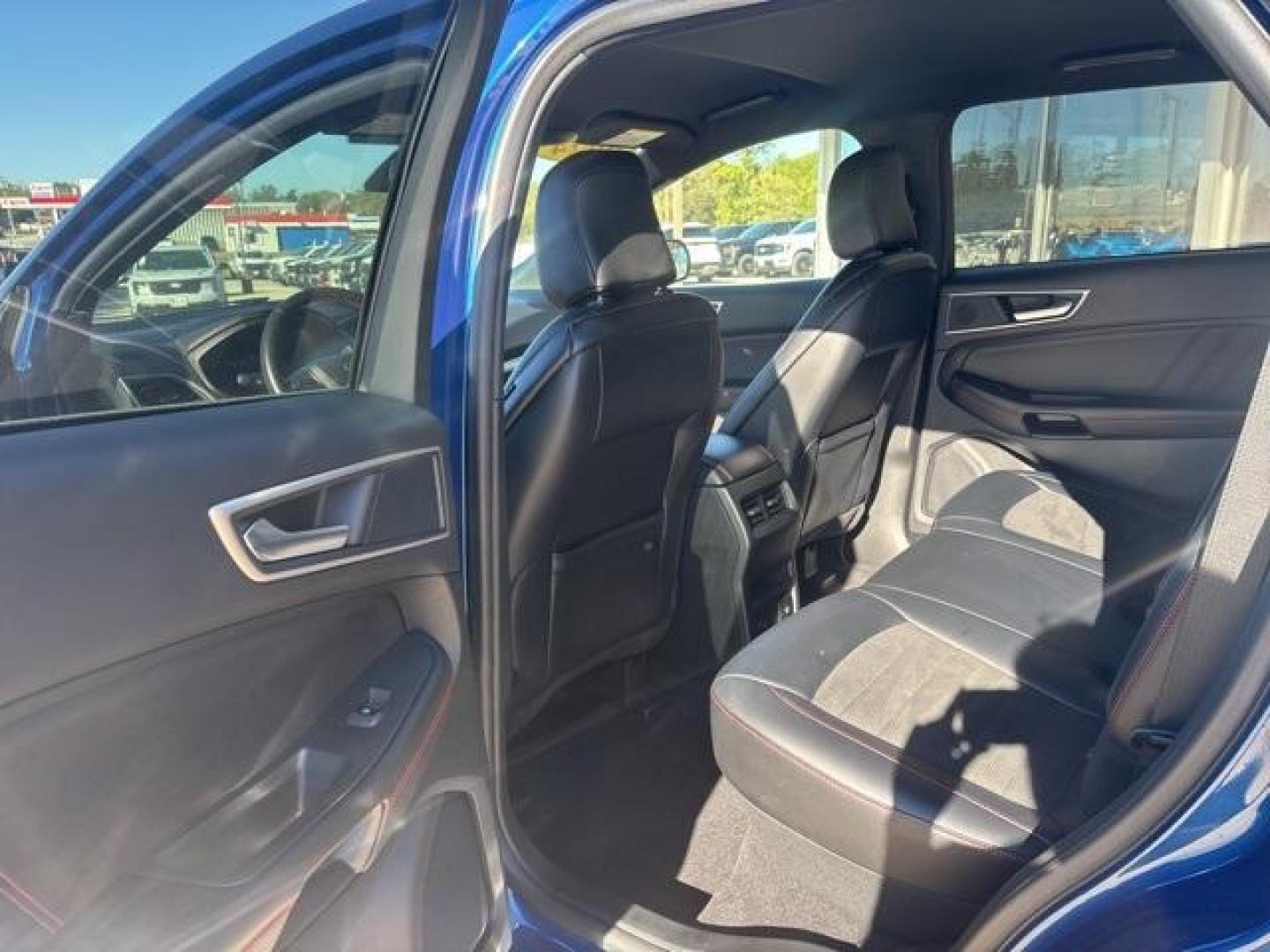2024 Blue Metallic /Ebony Ford Edge ST Line (2FMPK4J93RB) with an EcoBoost 2.0L I4 GTDi DOHC Turbocharged VCT engine, Automatic transmission, located at 1105 E Mulberry, Kaufman, TX, 75142, (972) 962-2151, 32.589550, -96.300926 - Blue Metallic 2024 Ford Edge 4D Sport Utility ST Line AWD 8-Speed Automatic EcoBoost 2.0L I4 GTDi DOHC Turbocharged VCT AWD.<br><br><br>21/28 City/Highway MPG<br><br><br>Please call Paul Murrey Ford Inc. In Kaufman Texas A Family Dealership Since 1952 Serving the Dallas Fort Worth and East Texas are - Photo#12