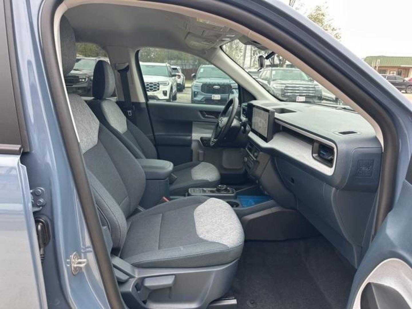 2025 Azure Gray Metallic Tri-Coat /Blue Ford Maverick XLT (3FTTW8H36SR) with an 2.5L I-4 Hybrid engine, CVT transmission, located at 1105 E Mulberry, Kaufman, TX, 75142, (972) 962-2151, 32.589550, -96.300926 - 2.5L I-4 Hybrid.<br>Azure Gray Metallic Tri-Coat 2025 Ford Maverick 4D Crew Cab XLT FWD CVT 2.5L I-4 Hybrid 42/35 City/Highway MPG<br><br>42/35 City/Highway MPG - Photo#13