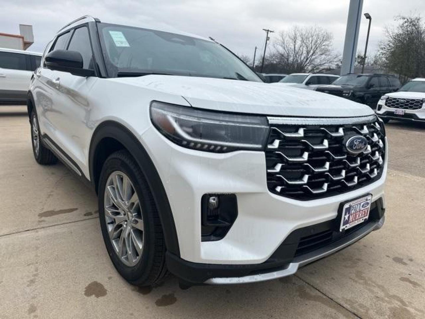 2026 Star White Metallic Tri-Coat /Mojave Dusk Interior Ford Explorer Platinum (1FMUK7HHXTG) with an 2.3L EcoBoost I-4 engine, Automatic transmission, located at 1105 E Mulberry, Kaufman, TX, 75142, (972) 962-2151, 32.589550, -96.300926 - $1,500 off MSRP!<br><br><br>Star White Metallic Tri-Coat 2026 Ford Explorer 4D Sport Utility Platinum RWD 10-Speed Automatic 2.3L EcoBoost I-4 20/29 City/Highway MPG<br><br>20/29 City/Highway MPG Price includes: $1000 - Retail Customer Cash. Exp. 01/05/2026 $500 - Bonus Customer Cash. Exp. 01/05/202 - Photo#5