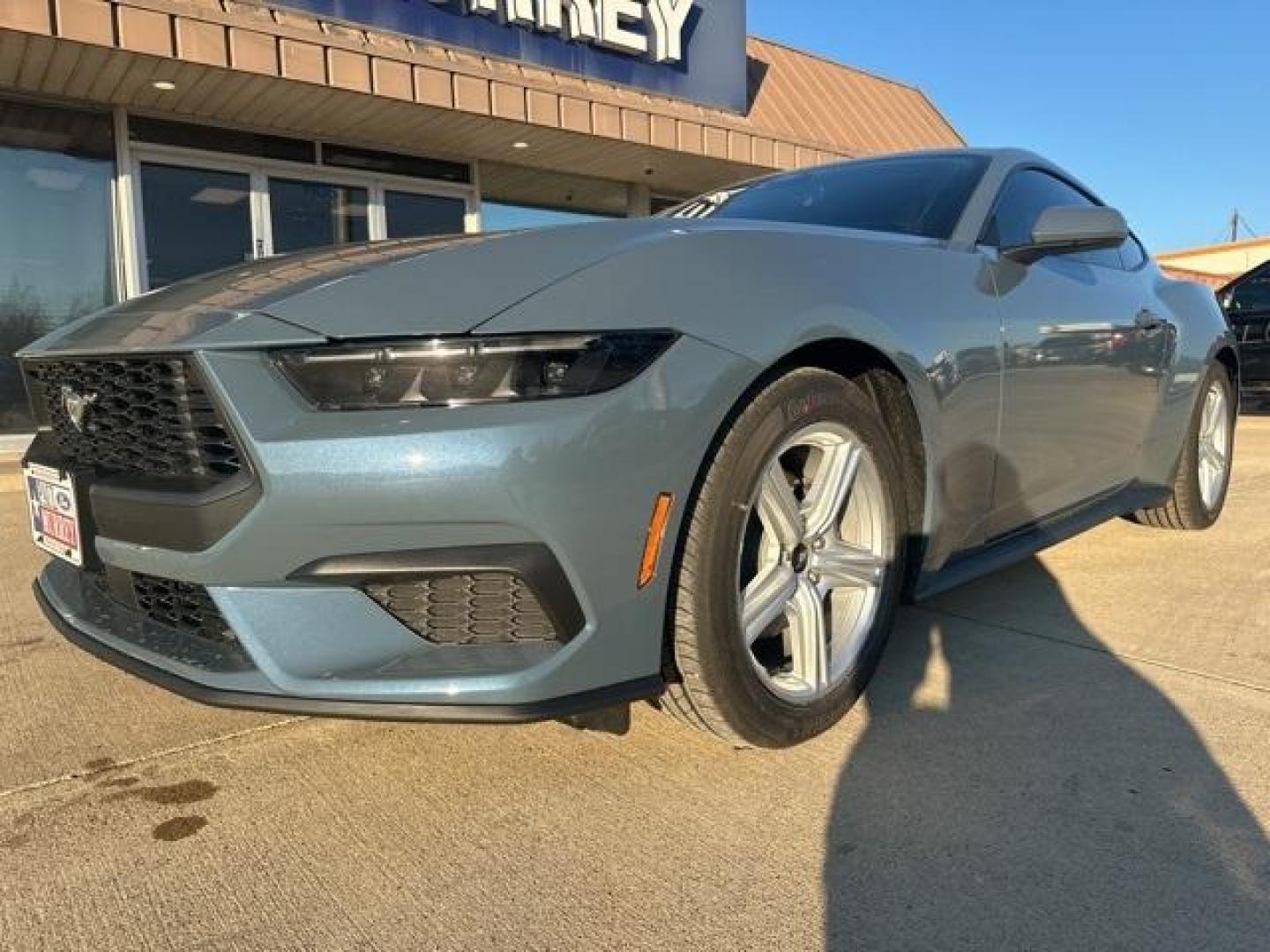 2026 Vapor Blue Metallic /Black Onyx Ford Mustang EcoBoost (1FA6P8TH8T5) with an EcoBoost 2.3L I4 GTDi DOHC Turbocharged VCT engine, Automatic transmission, located at 1105 E Mulberry, Kaufman, TX, 75142, (972) 962-2151, 32.589550, -96.300926 - Recent Arrival!<br><br><br>Vapor Blue Metallic 2026 Ford Mustang 2D Coupe EcoBoost RWD 10-Speed Automatic EcoBoost 2.3L I4 GTDi DOHC Turbocharged VCT 21/32 City/Highway MPG<br><br>21/32 City/Highway MPG - Photo#1