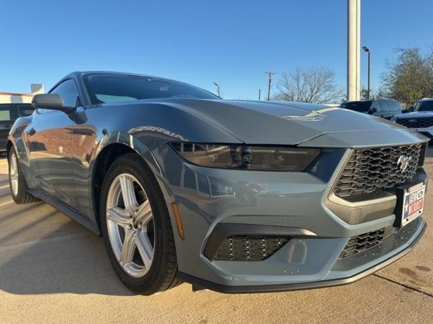 2026 Vapor Blue Metallic /Black Onyx Ford Mustang EcoBoost (1FA6P8TH8T5) with an EcoBoost 2.3L I4 GTDi DOHC Turbocharged VCT engine, Automatic transmission, located at 1105 E Mulberry, Kaufman, TX, 75142, (972) 962-2151, 32.589550, -96.300926 - Recent Arrival!<br><br><br>Vapor Blue Metallic 2026 Ford Mustang 2D Coupe EcoBoost RWD 10-Speed Automatic EcoBoost 2.3L I4 GTDi DOHC Turbocharged VCT 21/32 City/Highway MPG<br><br>21/32 City/Highway MPG - Photo#4