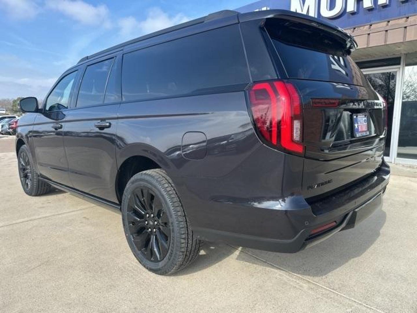 2025 Dark Matter Gray Metallic /Black Onyx Ford Expedition Max Platinum (1FMJK1M81SE) with an EcoBoost 3.5L V6 GTDi DOHC 24V Twin Turbocharged engine, Automatic transmission, located at 1105 E Mulberry, Kaufman, TX, 75142, (972) 962-2151, 32.589550, -96.300926 - $1,000 off MSRP!<br><br><br>Dark Matter Gray Metallic 2025 Ford Expedition Max 4D Sport Utility Platinum 4WD 10-Speed Automatic EcoBoost 3.5L V6 GTDi DOHC 24V Twin Turbocharged Price includes: $1000 - Final Days Mega Bonus Cash. Exp. 01/02/2026 - Photo#2