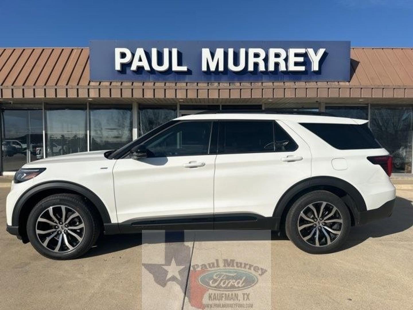 2026 White Metallic /Onyx Ford Explorer ST-Line (1FMUK7KHXTG) with an 2.3L EcoBoost I-4 engine, Automatic transmission, located at 1105 E Mulberry, Kaufman, TX, 75142, (972) 962-2151, 32.589550, -96.300926- Photo#0