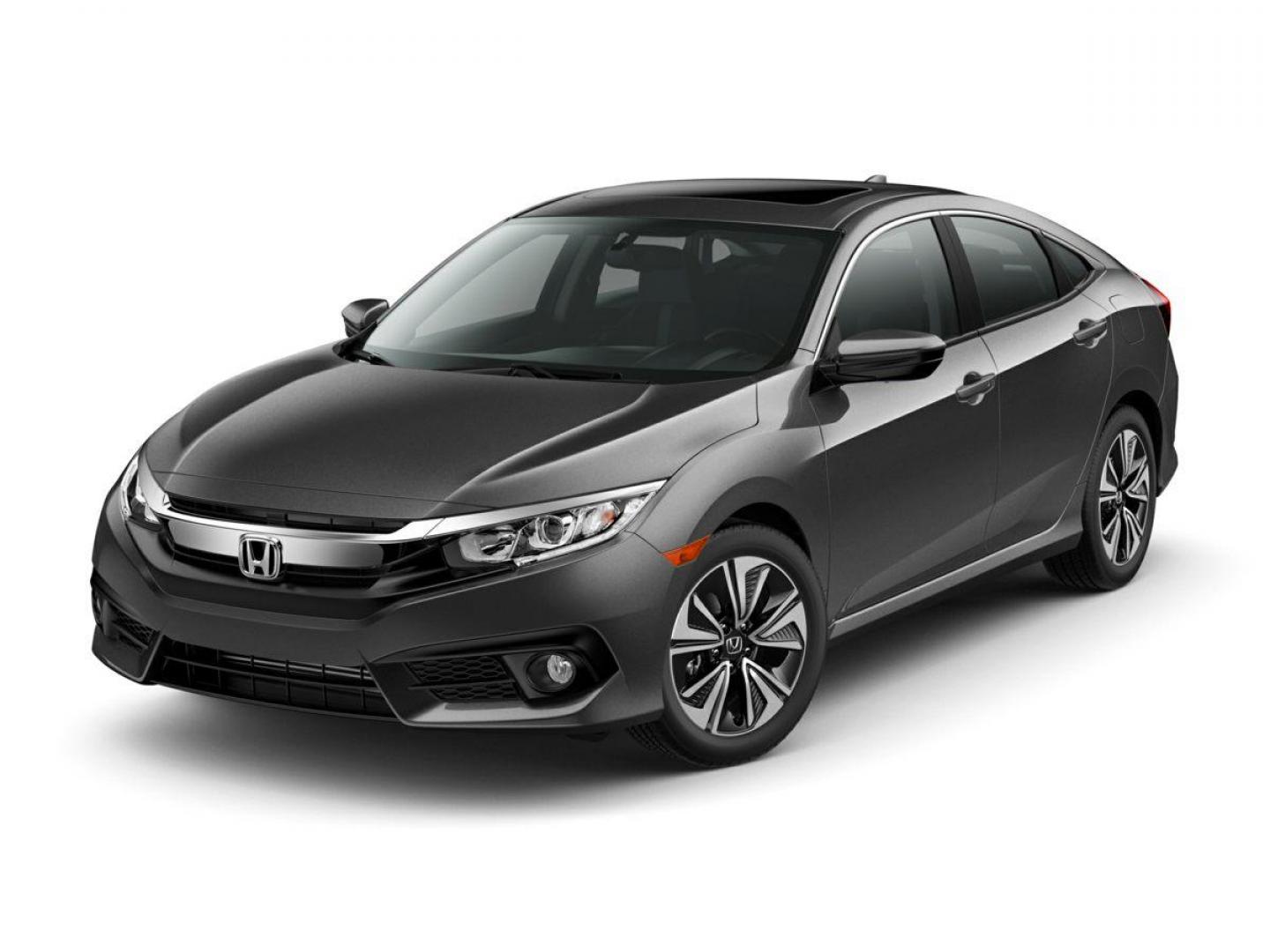 2018 Crystal Black Pearl Honda Civic EX-L (JHMFC1F78JX) with an 1.5L I-4 DI DOHC Turbocharged engine, CVT transmission, located at 1105 E Mulberry, Kaufman, TX, 75142, (972) 962-2151, 32.589550, -96.300926 - Photo#0
