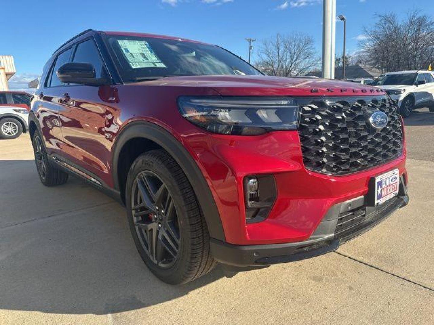 2026 Red Metallic /Onyx Ford Explorer ST-Line (1FMUK7KH0TG) with an 2.3L EcoBoost I-4 engine, Automatic transmission, located at 1105 E Mulberry, Kaufman, TX, 75142, (972) 962-2151, 32.589550, -96.300926 - $3,500 off MSRP!<br><br><br>Red Metallic 2026 Ford Explorer 4D Sport Utility ST-Line RWD 10-Speed Automatic 2.3L EcoBoost I-4 20/29 City/Highway MPG<br><br>20/29 City/Highway MPG Price includes: $3500 - Retail Customer Cash. Exp. 03/31/2026 - Photo#5