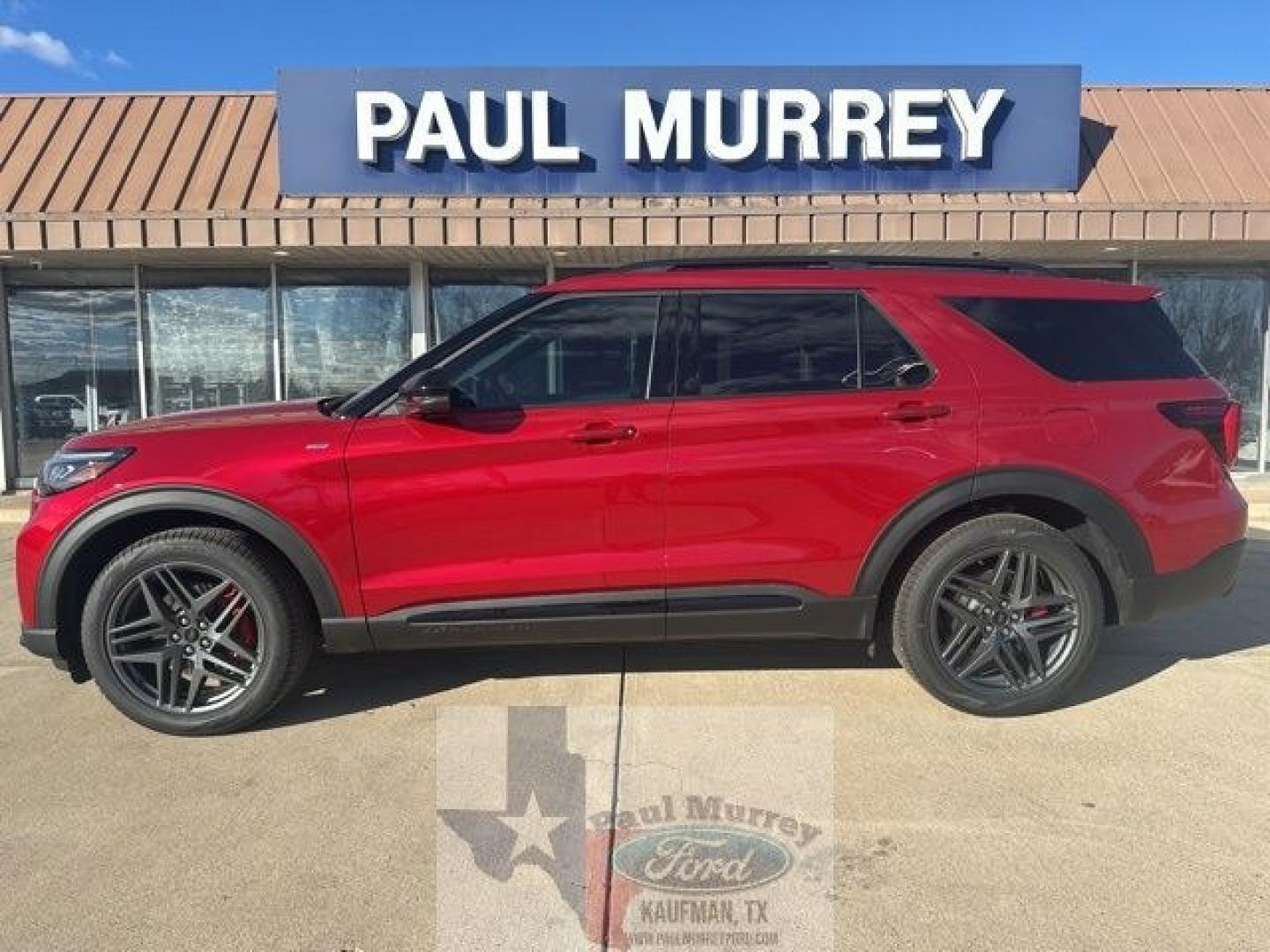 2026 Red Metallic /Onyx Ford Explorer ST-Line (1FMUK7KH0TG) with an 2.3L EcoBoost I-4 engine, Automatic transmission, located at 1105 E Mulberry, Kaufman, TX, 75142, (972) 962-2151, 32.589550, -96.300926- Photo#0