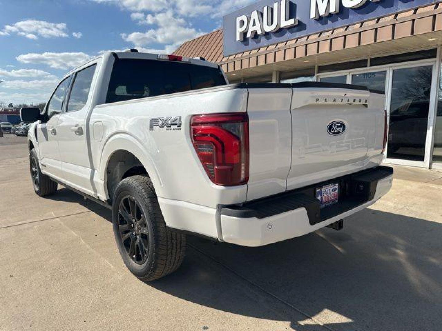 2026 Star White Metallic Tri-Coat /Black Ford F-150 Platinum (1FTFW7LD2TF) with an 3.5L PowerBoost Full-Hybrid V6 engine, Automatic transmission, located at 1105 E Mulberry, Kaufman, TX, 75142, (972) 962-2151, 32.589550, -96.300926 - 3.5L PowerBoost Full-Hybrid V6, 4WD.<br>Star White Metallic Tri-Coat 2026 Ford F-150 4D SuperCrew Platinum 4WD 10-Speed Automatic 3.5L PowerBoost Full-Hybrid V6 23/23 City/Highway MPG - Photo#2