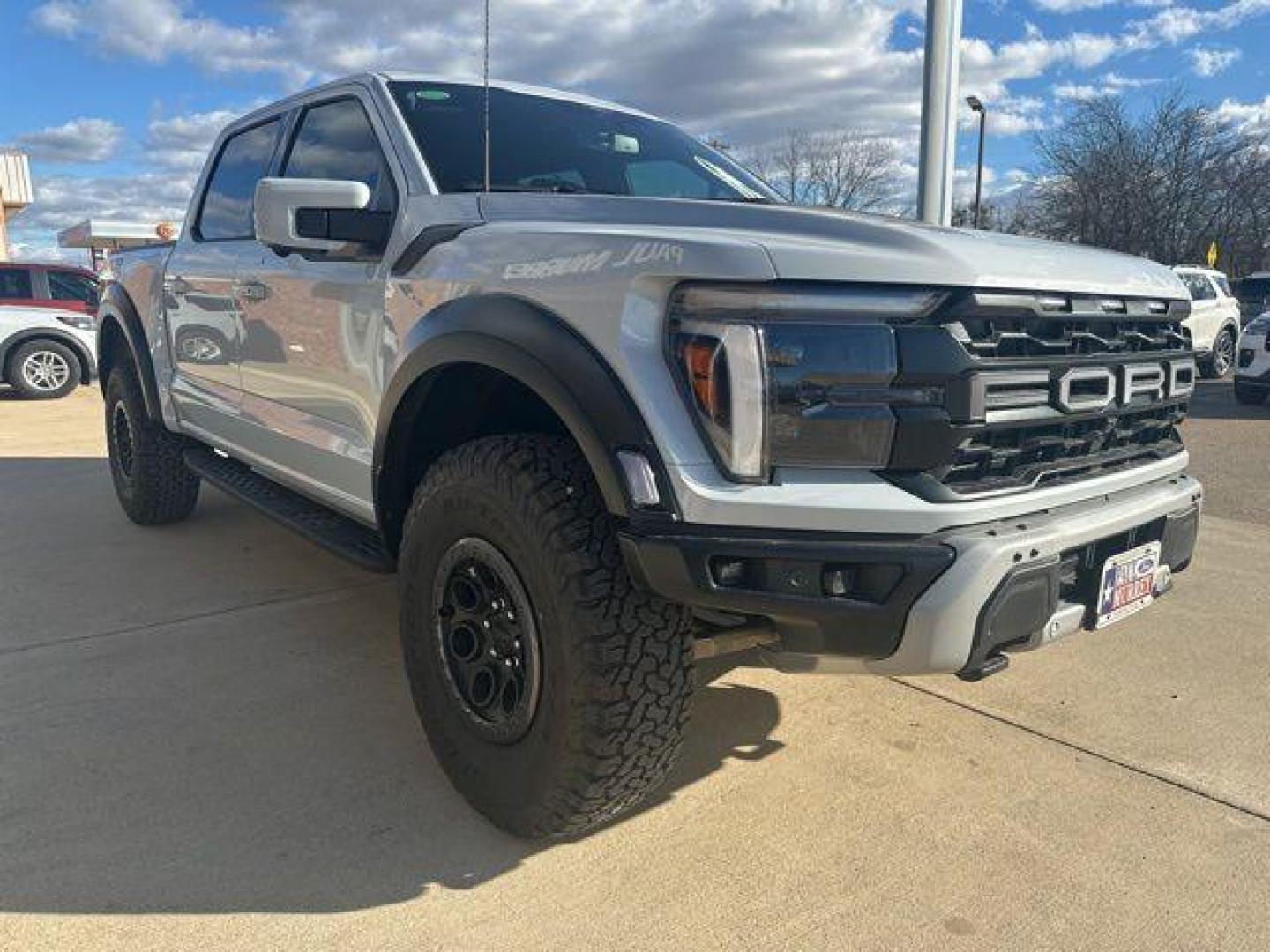 2025 Space White Metallic /Black Ford F-150 Raptor (1FTFW1RG2SF) with an 3.5L V6 EcoBoost engine, Automatic transmission, located at 1105 E Mulberry, Kaufman, TX, 75142, (972) 962-2151, 32.589550, -96.300926 - $5,778 off MSRP!<br><br>4WD.<br>Space White Metallic 2025 Ford F-150 4D SuperCrew Raptor 4WD 10-Speed Automatic 3.5L V6 EcoBoost 15/18 City/Highway MPG - Photo#4