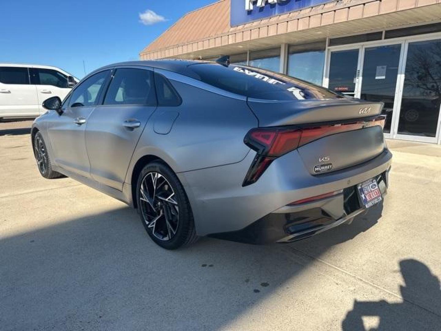2025 Steel Matte Gray /Black Kia K5 GT-Line (KNAG64J75S5) with an I4 engine, Automatic transmission, located at 1105 E Mulberry, Kaufman, TX, 75142, (972) 962-2151, 32.589550, -96.300926 - Steel Matte Gray 2025 Kia K5 4D Sedan GT-Line AWD 8-Speed Automatic I4 Priced below KBB Fair Purchase Price!<br><br><br>Recent Arrival! 24/33 City/Highway MPG<br><br><br>Please call Paul Murrey Ford Inc. In Kaufman Texas A Family Dealership Since 1952 Serving the Dallas Fort Worth and East Texas are - Photo#2