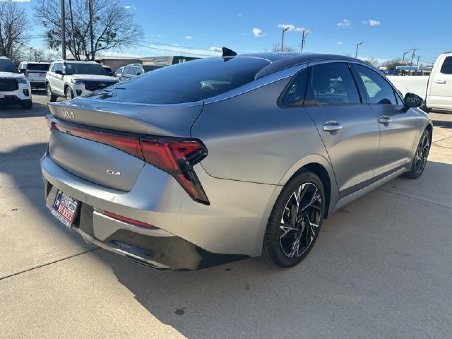 2025 Steel Matte Gray /Black Kia K5 GT-Line (KNAG64J75S5) with an I4 engine, Automatic transmission, located at 1105 E Mulberry, Kaufman, TX, 75142, (972) 962-2151, 32.589550, -96.300926 - Steel Matte Gray 2025 Kia K5 4D Sedan GT-Line AWD 8-Speed Automatic I4 Priced below KBB Fair Purchase Price!<br><br><br>Recent Arrival! 24/33 City/Highway MPG<br><br><br>Please call Paul Murrey Ford Inc. In Kaufman Texas A Family Dealership Since 1952 Serving the Dallas Fort Worth and East Texas are - Photo#4