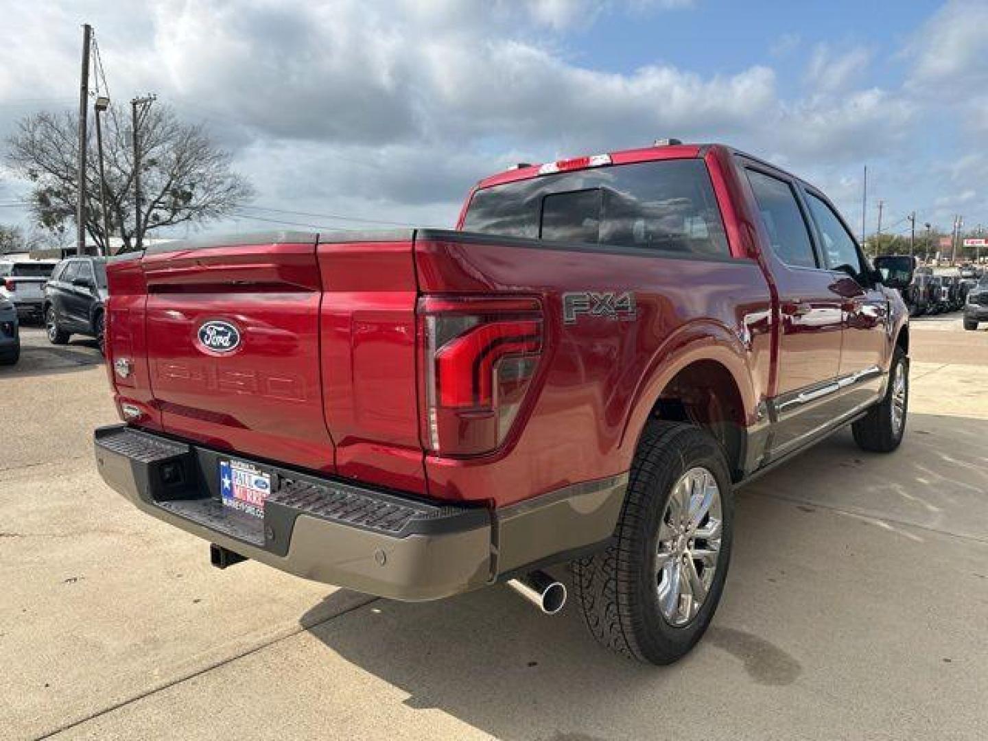 2026 Ruby Red Metallic Tinted Clearcoat /Kr Bucket Seats Ford F-150 King Ranch (1FTFW6L85TF) with an 3.5L V6 EcoBoost engine, Automatic transmission, located at 1105 E Mulberry, Kaufman, TX, 75142, (972) 962-2151, 32.589550, -96.300926 - 4WD.<br>Ruby Red Metallic Tinted Clearcoat 2026 Ford F-150 4D SuperCrew King Ranch 4WD 10-Speed Automatic 3.5L V6 EcoBoost 18/23 City/Highway MPG Price includes: $500 - Retail Customer Cash. Exp. 04/30/2026 - Photo#3