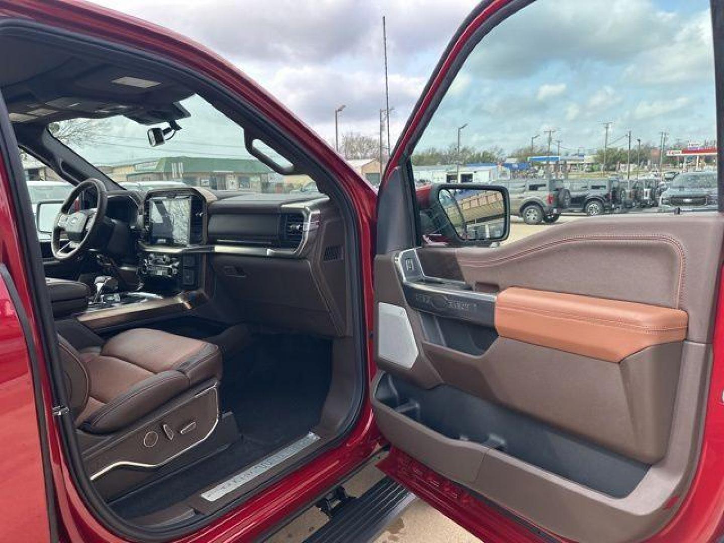 2026 Ruby Red Metallic Tinted Clearcoat /Kr Bucket Seats Ford F-150 King Ranch (1FTFW6L85TF) with an 3.5L V6 EcoBoost engine, Automatic transmission, located at 1105 E Mulberry, Kaufman, TX, 75142, (972) 962-2151, 32.589550, -96.300926 - 4WD.<br>Ruby Red Metallic Tinted Clearcoat 2026 Ford F-150 4D SuperCrew King Ranch 4WD 10-Speed Automatic 3.5L V6 EcoBoost 18/23 City/Highway MPG Price includes: $500 - Retail Customer Cash. Exp. 04/30/2026 - Photo#15