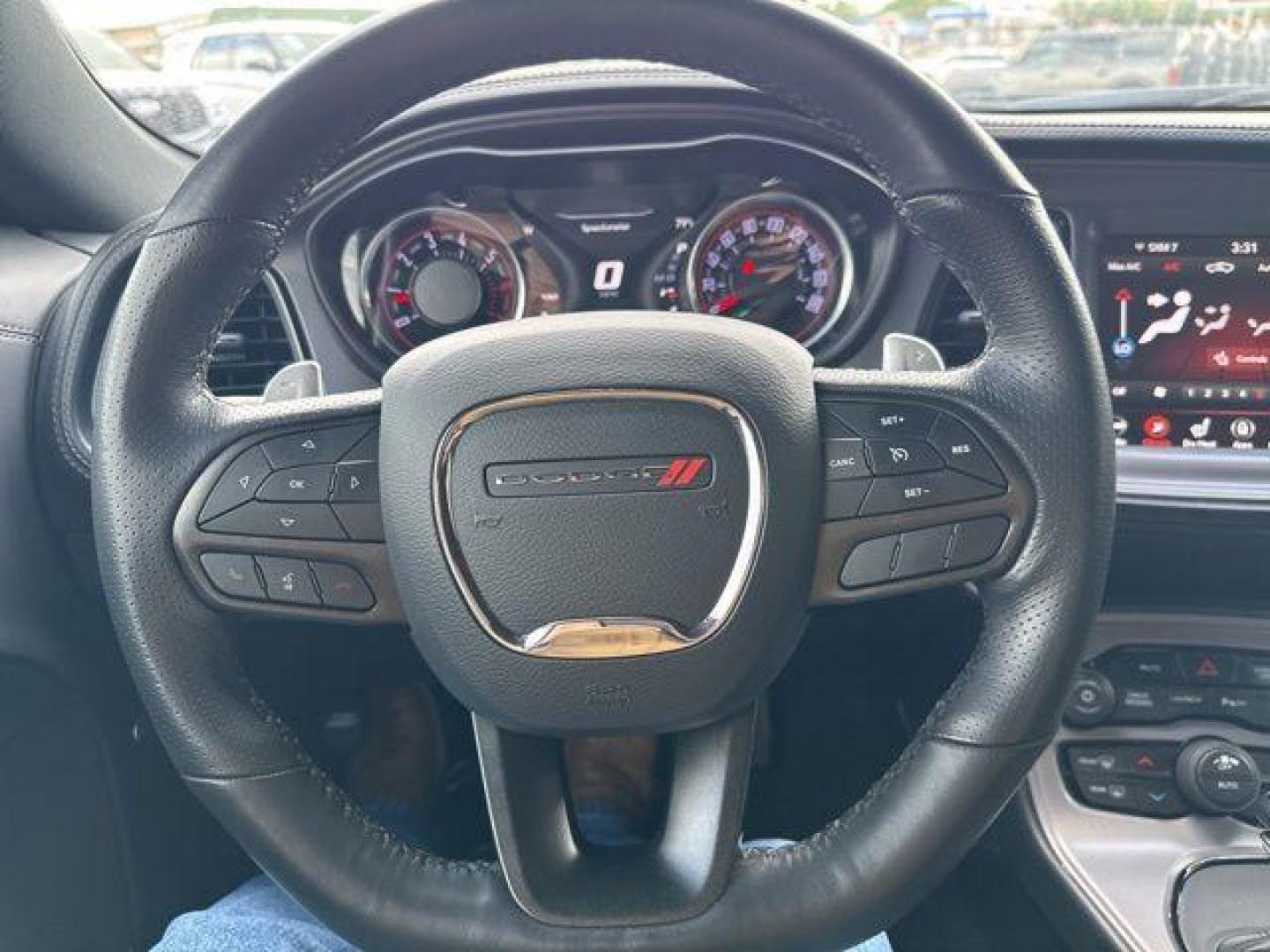 2023 Destroyer Gray Clearcoat /Black Dodge Challenger R/T Scat Pack Widebody (2C3CDZFJ4PH) with an SRT HEMI 6.4L V8 MDS engine, Automatic transmission, located at 1105 E Mulberry, Kaufman, TX, 75142, (972) 962-2151, 32.589550, -96.300926 - Destroyer Gray Clearcoat 2023 Dodge Challenger 2D Coupe R/T Scat Pack Widebody RWD 8-Speed Automatic SRT HEMI 6.4L V8 MDS Priced below KBB Fair Purchase Price!<br><br><br>Recent Arrival!<br><br><br>Please call Paul Murrey Ford Inc. In Kaufman Texas A Family Dealership Since 1952 Serving the Dallas F - Photo#16