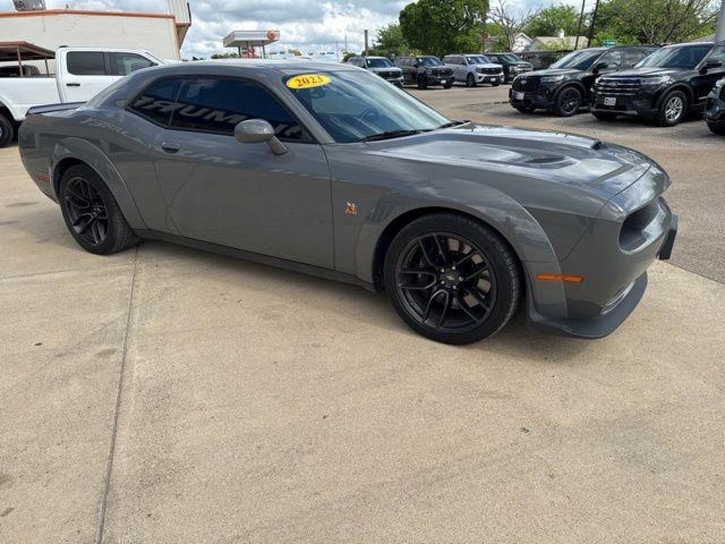2023 Destroyer Gray Clearcoat /Black Dodge Challenger R/T Scat Pack Widebody (2C3CDZFJ4PH) with an SRT HEMI 6.4L V8 MDS engine, Automatic transmission, located at 1105 E Mulberry, Kaufman, TX, 75142, (972) 962-2151, 32.589550, -96.300926 - Destroyer Gray Clearcoat 2023 Dodge Challenger 2D Coupe R/T Scat Pack Widebody RWD 8-Speed Automatic SRT HEMI 6.4L V8 MDS Priced below KBB Fair Purchase Price!<br><br><br>Recent Arrival!<br><br><br>Please call Paul Murrey Ford Inc. In Kaufman Texas A Family Dealership Since 1952 Serving the Dallas F - Photo#33