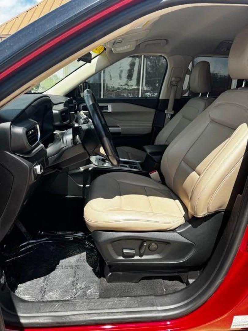 2022 Red Metallic /Sandstone Ford Explorer XLT (1FMSK7DH9NG) with an 2.3L EcoBoost I-4 engine, Automatic transmission, located at 1105 E Mulberry, Kaufman, TX, 75142, (972) 962-2151, 32.589550, -96.300926 - Red Metallic 2022 Ford Explorer 4D Sport Utility XLT RWD 10-Speed Automatic 2.3L EcoBoost I-4<br><br><br>Odometer is 5501 miles below market average! 21/28 City/Highway MPG<br><br><br>Please call Paul Murrey Ford Inc. In Kaufman Texas A Family Dealership Since 1952 Serving the Dallas Fort Worth and - Photo#9
