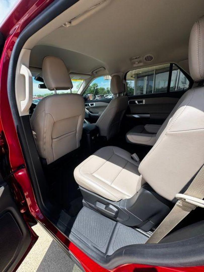 2022 Red Metallic /Sandstone Ford Explorer XLT (1FMSK7DH9NG) with an 2.3L EcoBoost I-4 engine, Automatic transmission, located at 1105 E Mulberry, Kaufman, TX, 75142, (972) 962-2151, 32.589550, -96.300926 - Red Metallic 2022 Ford Explorer 4D Sport Utility XLT RWD 10-Speed Automatic 2.3L EcoBoost I-4<br><br><br>Odometer is 5501 miles below market average! 21/28 City/Highway MPG<br><br><br>Please call Paul Murrey Ford Inc. In Kaufman Texas A Family Dealership Since 1952 Serving the Dallas Fort Worth and - Photo#17
