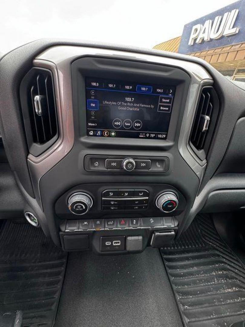 2024 Sterling Gray Metallic /Jet Black Chevrolet Silverado 1500 Custom Trail Boss (3GCPDCEK6RG) with an 2.7L I4 Turbocharged DOHC 16V LEV3-SULEV30 310hp engine, Automatic transmission, located at 1105 E Mulberry, Kaufman, TX, 75142, (972) 962-2151, 32.589550, -96.300926 - Sterling Gray Metallic 2024 Chevrolet Silverado 1500 4D Crew Cab Custom Trail Boss 4WD 8-Speed Automatic 2.7L I4 Turbocharged DOHC 16V LEV3-SULEV30 310hp Tow Hitch, Pass Through Rear Split Bench Seat, 8-Speed Automatic, 4WD, Jet Black Cloth.<br><br><br>Please call Paul Murrey Ford Inc. In Kaufman Te - Photo#12