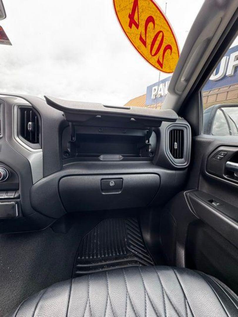 2024 Sterling Gray Metallic /Jet Black Chevrolet Silverado 1500 Custom Trail Boss (3GCPDCEK6RG) with an 2.7L I4 Turbocharged DOHC 16V LEV3-SULEV30 310hp engine, Automatic transmission, located at 1105 E Mulberry, Kaufman, TX, 75142, (972) 962-2151, 32.589550, -96.300926 - Sterling Gray Metallic 2024 Chevrolet Silverado 1500 4D Crew Cab Custom Trail Boss 4WD 8-Speed Automatic 2.7L I4 Turbocharged DOHC 16V LEV3-SULEV30 310hp Tow Hitch, Pass Through Rear Split Bench Seat, 8-Speed Automatic, 4WD, Jet Black Cloth.<br><br><br>Please call Paul Murrey Ford Inc. In Kaufman Te - Photo#15
