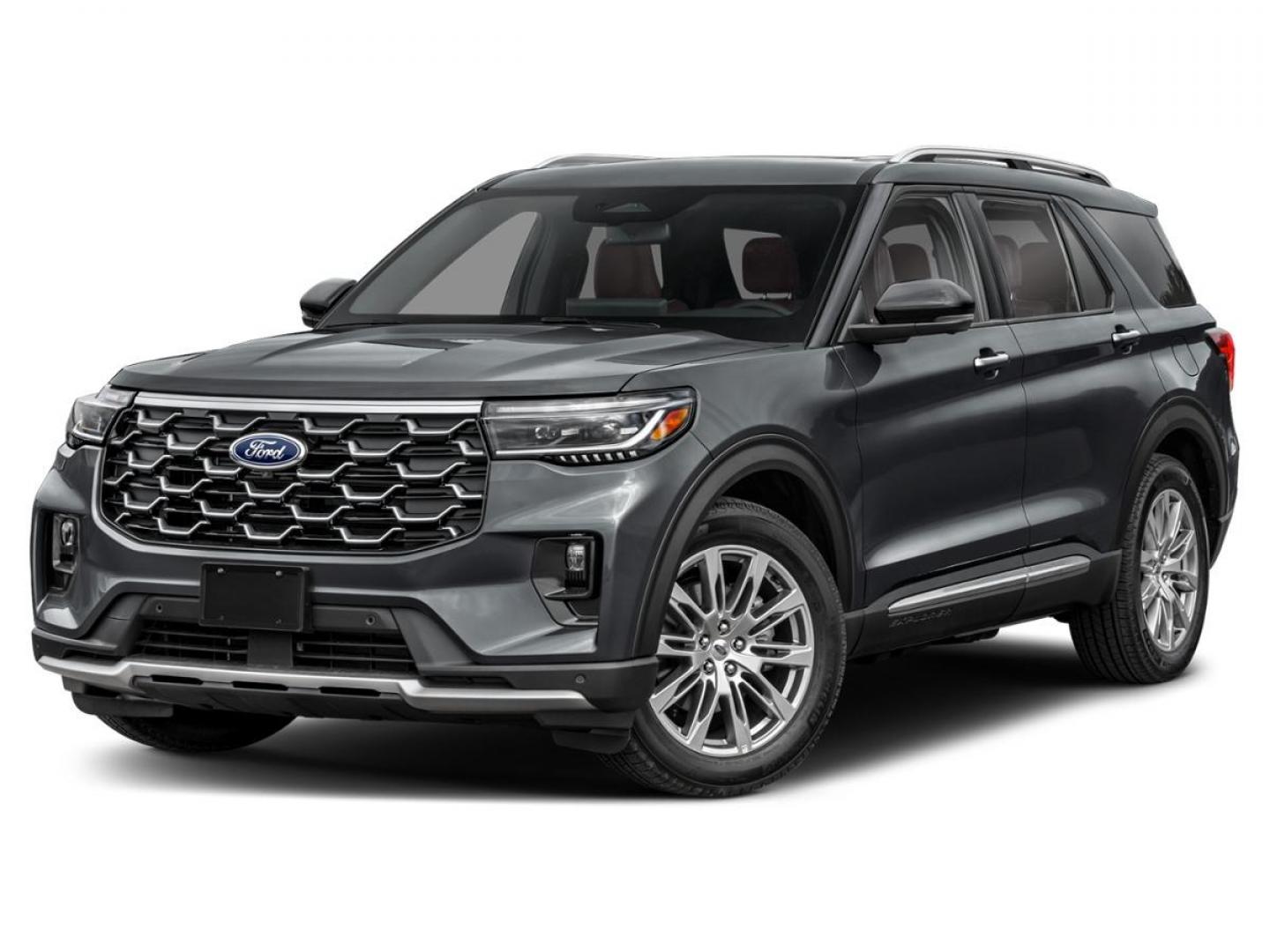 2026 Carbonized Gray Metallic /Mojave Dusk Interior Ford Explorer Platinum (1FMUK7HH8TG) with an 2.3L EcoBoost I-4 engine, Automatic transmission, located at 1105 E Mulberry, Kaufman, TX, 75142, (972) 962-2151, 32.589550, -96.300926 - Recent Arrival! $1,000 off MSRP!<br><br><br>Carbonized Gray Metallic 2026 Ford Explorer 4D Sport Utility Platinum RWD 10-Speed Automatic 2.3L EcoBoost I-4 20/29 City/Highway MPG<br><br>20/29 City/Highway MPG Price includes: $1000 - Employee Pricing Retail Customer Cash. Exp. 07/06/2026 - Photo#0