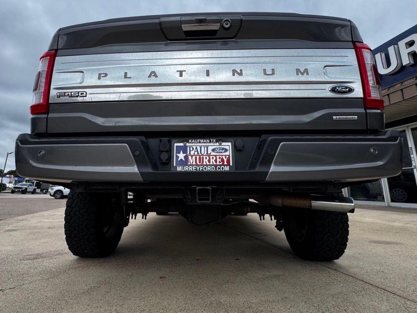 2021 Gray Metallic /Black Ford F-150 Platinum (1FTFW1E83MF) with an 3.5L V6 EcoBoost engine, Automatic transmission, located at 1105 E Mulberry, Kaufman, TX, 75142, (972) 962-2151, 32.589550, -96.300926 - Gray Metallic 2021 Ford F-150 4D SuperCrew Platinum 4WD 10-Speed Automatic 3.5L V6 EcoBoost 4WD.<br><br><br>Recent Arrival! Odometer is 5572 miles below market average!<br><br>Awards:<br> * NACTOY 2021 North American Truck of the Year<br>Please call Paul Murrey Ford Inc. In Kaufman Texas A Family D - Photo#10