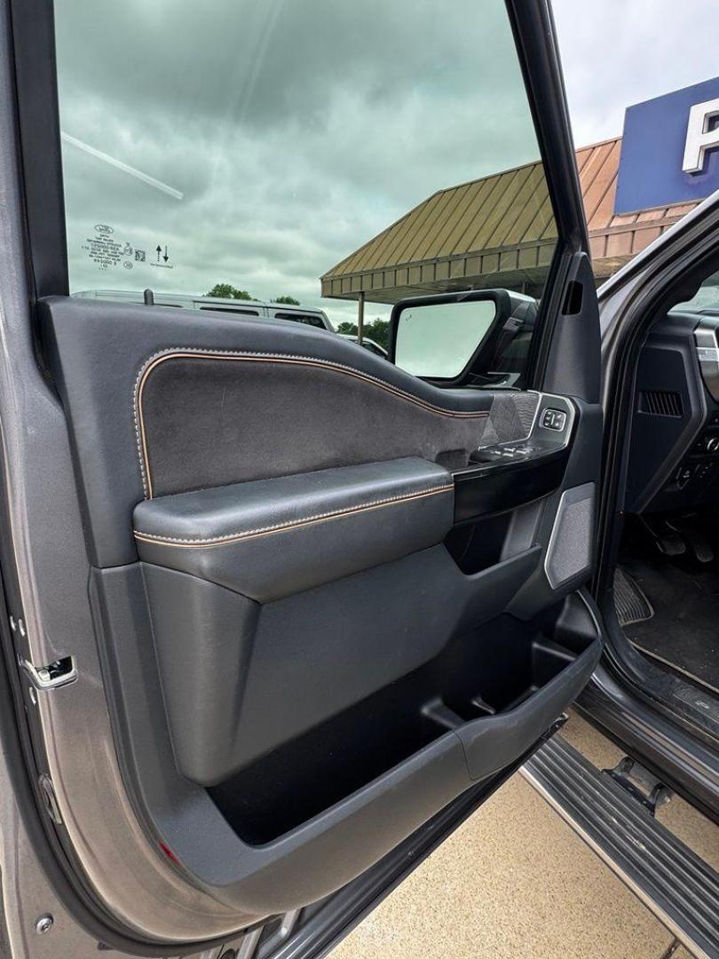2021 Gray Metallic /Black Ford F-150 Platinum (1FTFW1E83MF) with an 3.5L V6 EcoBoost engine, Automatic transmission, located at 1105 E Mulberry, Kaufman, TX, 75142, (972) 962-2151, 32.589550, -96.300926 - Gray Metallic 2021 Ford F-150 4D SuperCrew Platinum 4WD 10-Speed Automatic 3.5L V6 EcoBoost 4WD.<br><br><br>Recent Arrival! Odometer is 5572 miles below market average!<br><br>Awards:<br> * NACTOY 2021 North American Truck of the Year<br>Please call Paul Murrey Ford Inc. In Kaufman Texas A Family D - Photo#16