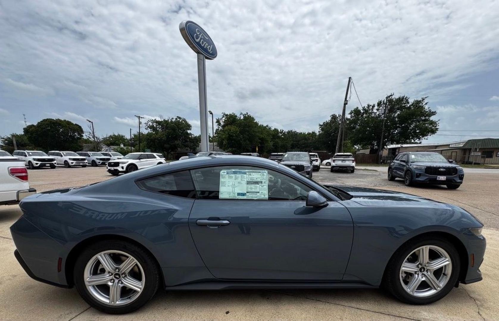 2026 Vapor Blue /Black Onyx Ford Mustang EcoBoost (1FA6P8TH2T5) with an EcoBoost 2.3L I4 GTDi DOHC Turbocharged VCT engine, Automatic transmission, located at 1105 E Mulberry, Kaufman, TX, 75142, (972) 962-2151, 32.589550, -96.300926 - Recent Arrival! $2,500 off MSRP!<br><br><br>Vapor Blue Metallic 2026 Ford Mustang 2D Coupe EcoBoost RWD 10-Speed Automatic EcoBoost 2.3L I4 GTDi DOHC Turbocharged VCT 22/33 City/Highway MPG<br><br>22/33 City/Highway MPG Price includes: $1000 - SSE Down Payment Assistance. Exp. 08/31/2026 $1500 - Ret- Photo#8