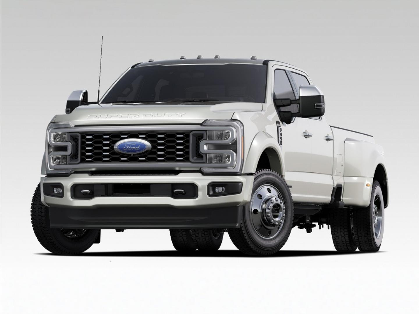2026 White Metallic /Java Ford F-450SD King Ranch (1FT8W4DT9TE) with an Power Stroke 6.7L V8 DI 32V OHV Turbodiesel engine, Automatic transmission, located at 1105 E Mulberry, Kaufman, TX, 75142, (972) 962-2151, 32.589550, -96.300926 - Recent Arrival!<br><br>4WD.<br>Star White Metallic Tri-Coat 2026 Ford F-450SD 4D Crew Cab King Ranch DRW 4WD 10-Speed Automatic Power Stroke 6.7L V8 DI 32V OHV Turbodiesel- Photo#0