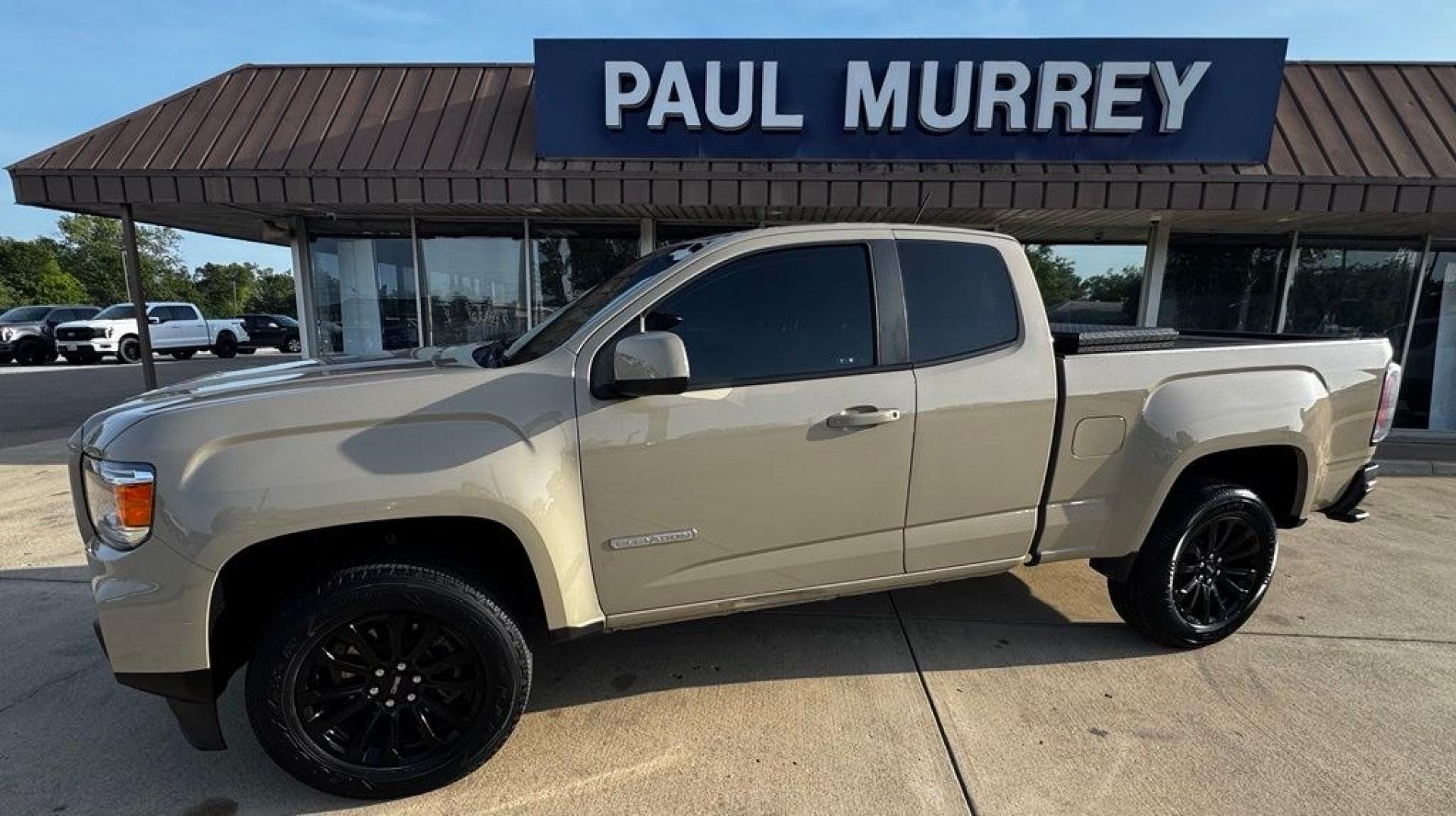 2022 Desert Sand Metallic /Black GMC Canyon Elevation (1GTH5CEA9N1) with an 2.5L I4 DI DOHC VVT engine, Automatic transmission, located at 1105 E Mulberry, Kaufman, TX, 75142, (972) 962-2151, 32.589550, -96.300926 - Desert Sand Metallic 2022 GMC Canyon Elevation RWD 6-Speed Automatic 2.5L I4 DI DOHC VVT<br><br><br>Recent Arrival!<br><br><br>Please call Paul Murrey Ford Inc. In Kaufman Texas A Family Dealership Since 1952 Serving the Dallas Fort Worth and East Texas areas for over 70 years. Please call 972-962-2- Photo#1