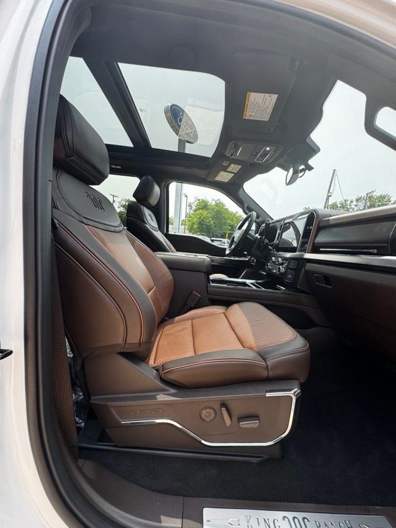2026 White Metallic /Java Ford F-350SD King Ranch (1FT8W3BM1TE) with an 6.7L High Output Power Stroke V8 Diesel engine, Automatic transmission, located at 1105 E Mulberry, Kaufman, TX, 75142, (972) 962-2151, 32.589550, -96.300926 - Recent Arrival!<br><br>4WD.<br>Star White Metallic Tri-Coat 2026 Ford F-350SD 4D Crew Cab King Ranch 4WD 10-Speed Automatic 6.7L High Output Power Stroke V8 Diesel- Photo#39