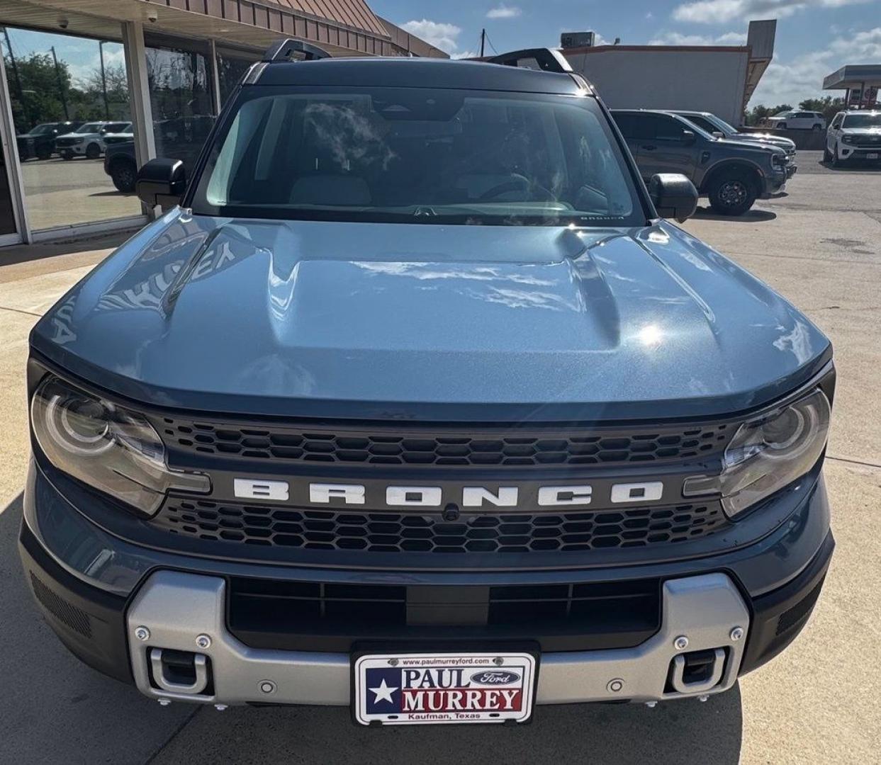 2026 Azure Gray Metallic /Dark Space Gray Ford Bronco Sport Badlands (3FMCR9DA8TR) with an EcoBoost 2.0L I4 GTDi DOHC Turbocharged VCT engine, Automatic transmission, located at 1105 E Mulberry, Kaufman, TX, 75142, (972) 962-2151, 32.589550, -96.300926- Photo#3