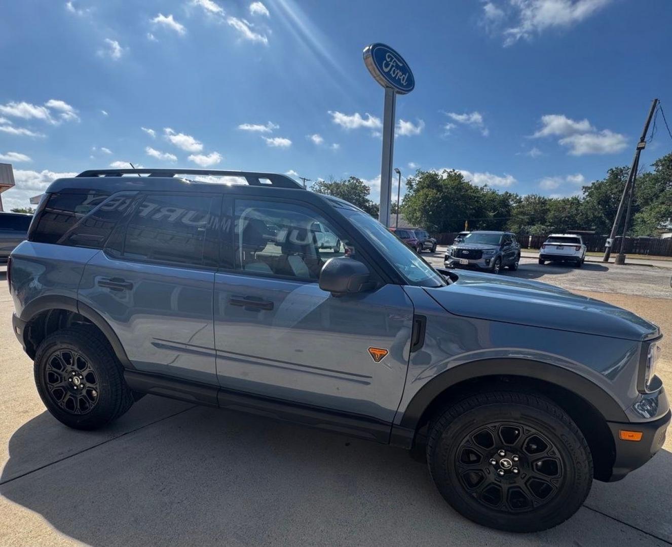 2026 Azure Gray Metallic /Dark Space Gray Ford Bronco Sport Badlands (3FMCR9DA8TR) with an EcoBoost 2.0L I4 GTDi DOHC Turbocharged VCT engine, Automatic transmission, located at 1105 E Mulberry, Kaufman, TX, 75142, (972) 962-2151, 32.589550, -96.300926- Photo#14